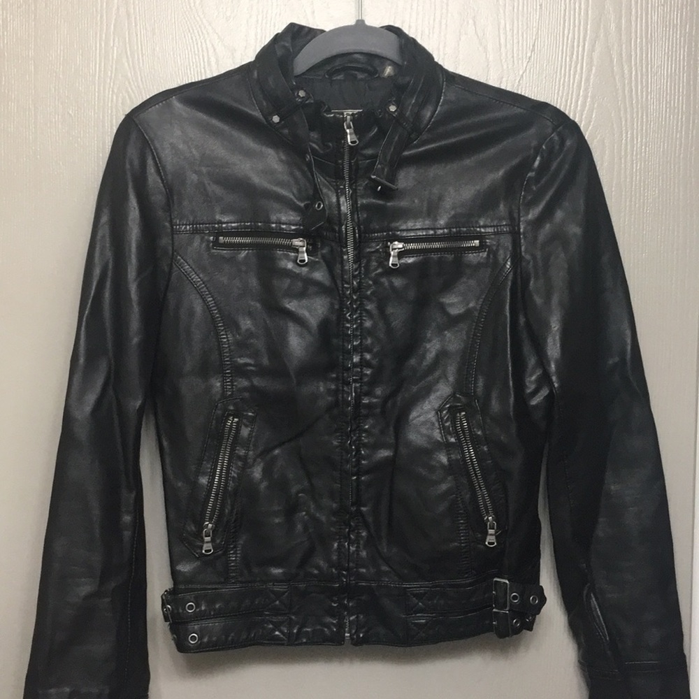 Guess Vegan Leather Jacket